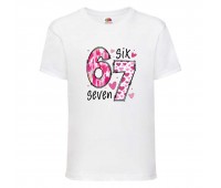 Футболка детская six seven Сикс Севен 6 7 - 008 белая 116 см