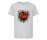 Футболка детская six seven Сикс Севен 6 7 - 002 серая 164 см