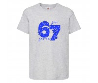 Футболка детская six seven Сикс Севен 6 7 - 004 серая 164 см