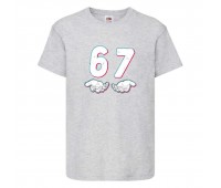 Футболка детская six seven Сикс Севен 6 7 - 005 серая 140 см