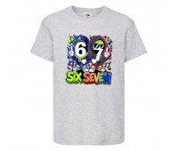 Футболка детская six seven Сикс Севен 6 7 - 007 серая 116 см