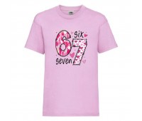 Футболка детская six seven Сикс Севен 6 7 - 008 розовая 104 см