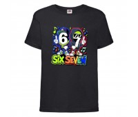 Футболка детская six seven Сикс Севен 6 7 - 007 черная 128 см