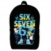Рюкзак six seven Сикс севен 6 7 детский (Gear bag mini 02) черный, 29 х 21 х 9 см