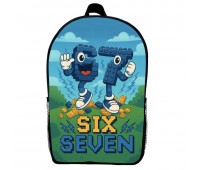 Рюкзак six seven Сикс севен 6 7 дитячий (Gear bag mini 03) чорний, 29 х 21 х 9 см