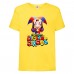 Футболка детская Удивительный цифровой цирк (The Amazing Digital Circus - 005) желтая 128 см