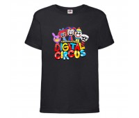 Футболка детская Удивительный цифровой цирк (The Amazing Digital Circus - 007) черная 104 см