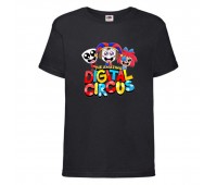 Футболка детская Удивительный цифровой цирк (The Amazing Digital Circus - 008) черная 104 см