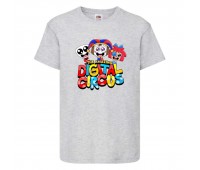 Футболка детская Удивительный цифровой цирк (The Amazing Digital Circus - 008) серая 164 см