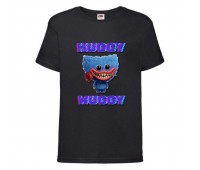 Футболка детская Поппи Плейтайм Хагги Вагги (Poppy Playtime huggy wuggy 005) черная 152 см