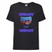 Футболка детская Поппи Плейтайм Хагги Вагги (Poppy Playtime huggy wuggy 005) черная 116 см
