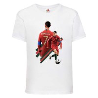  Футболка дитяча Футбол Кріштіану Роналду (Ronaldo 005) біла 140 см
