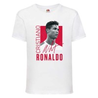  Футболка дитяча Футбол Кріштіану Роналду (Ronaldo 008) біла 140 см