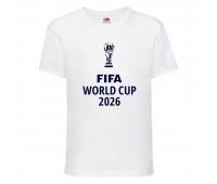 Футболка детская Футбол FIFA World Cup 2026 001 белая 104 см