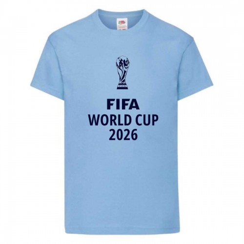 Футболка детская Футбол FIFA World Cup 2026 001 светло-голубая 104 см Футболка детская Футбол FIFA World Cup 2026 001 светло-голубая 104 см