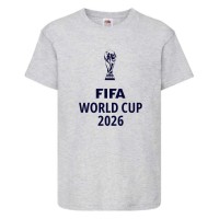 Футболка детская Футбол FIFA World Cup 2026 001 серая 104 см
