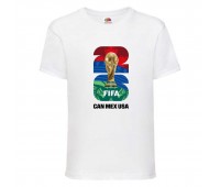 Футболка детская Футбол FIFA World Cup 2026 005 белая 104 см
