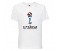 Футболка детская Футбол FIFA World Cup 2026 007 белая 164 см
