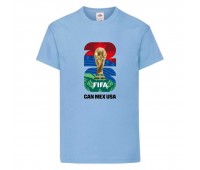 Футболка детская Футбол FIFA World Cup 2026 005 светло-голубая 104 см