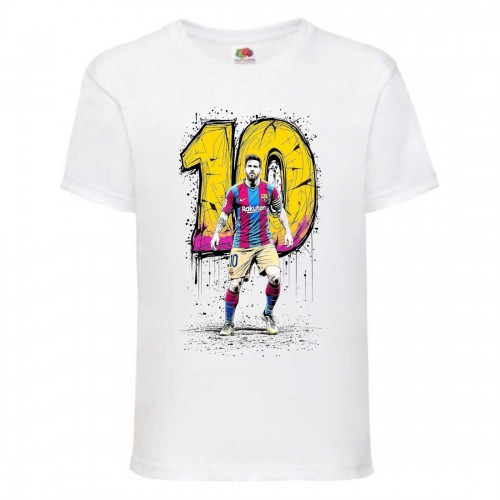 Футболка детская Футбол Лионель Месси (Lionel Messi 003) белая 152 см Футболка детская Футбол Лионель Месси (Lionel Messi 003) белая 152 см