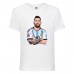 Футболка детская Футбол Лионель Месси (Lionel Messi 006) белая 116 см