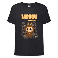 Футболка детская Лабубу (Labubu 002) черная 140 см