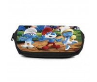 Школьный пенал Смурфики (Smurfs 003) универсальный черный