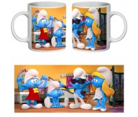 Чашка Смурфики (кружка supercup Smurfs 008)