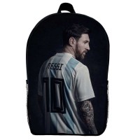 Рюкзак школьный Лионель Месси футбол (School Gear bag 05) черный, 39 х 27 х 14 см