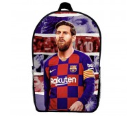 Рюкзак школьный Лионель Месси футбол (School Gear bag 08) черный, 39 х 27 х 14 см