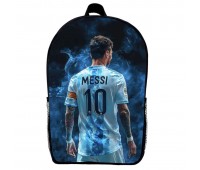 Рюкзак школьный Лионель Месси футбол (School Gear bag 010) черный, 39 х 27 х 14 см