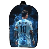 Рюкзак школьный Лионель Месси футбол (School Gear bag 010) черный, 39 х 27 х 14 см