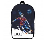 Рюкзак школьный Лионель Месси футбол (School Gear bag 011) черный, 39 х 27 х 14 см