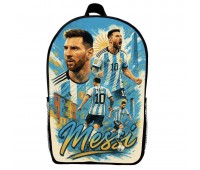 Рюкзак школьный Лионель Месси футбол (School Gear bag 012) черный, 39 х 27 х 14 см