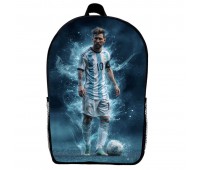 Рюкзак школьный Лионель Месси футбол (School Gear bag 013) черный, 39 х 27 х 14 см