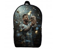Рюкзак школьный Лионель Месси футбол (School Gear bag 015) черный, 39 х 27 х 14 см