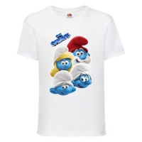 Футболка детская Смурфики (Smurfs 001) белая 152 см