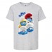 Футболка детская Смурфики (Smurfs 001) серая 128 см
