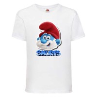 Футболка детская Смурфики (Smurfs 002) белая 104 см