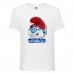 Футболка детская Смурфики (Smurfs 002) белая 104 см