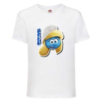 Футболка детская Смурфики (Smurfs 005) белая 104 см
