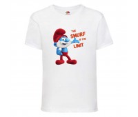 Футболка детская Смурфики (Smurfs 006) белая 104 см