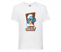 Футболка детская Смурфики (Smurfs 007) белая 104 см