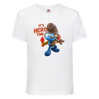 Футболка детская Смурфики (Smurfs 008) белая 104 см