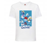 Футболка детская Смурфики (Smurfs 0010) белая 104 см