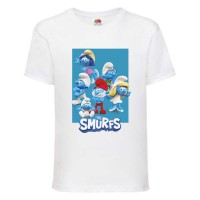Футболка детская Смурфики (Smurfs 0010) белая 104 см