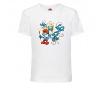 Футболка детская Смурфики (Smurfs 0013) белая 104 см