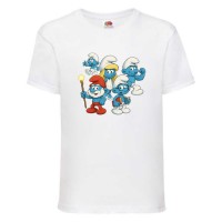 Футболка детская Смурфики (Smurfs 0013) белая 104 см