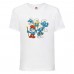 Футболка детская Смурфики (Smurfs 0013) белая 104 см