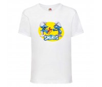 Футболка детская Смурфики (Smurfs 0012) белая 104 см